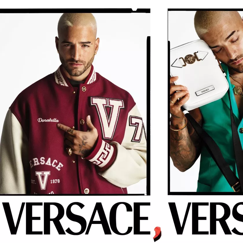 Maluma es la cara de Versace para la primavera. (Versace)