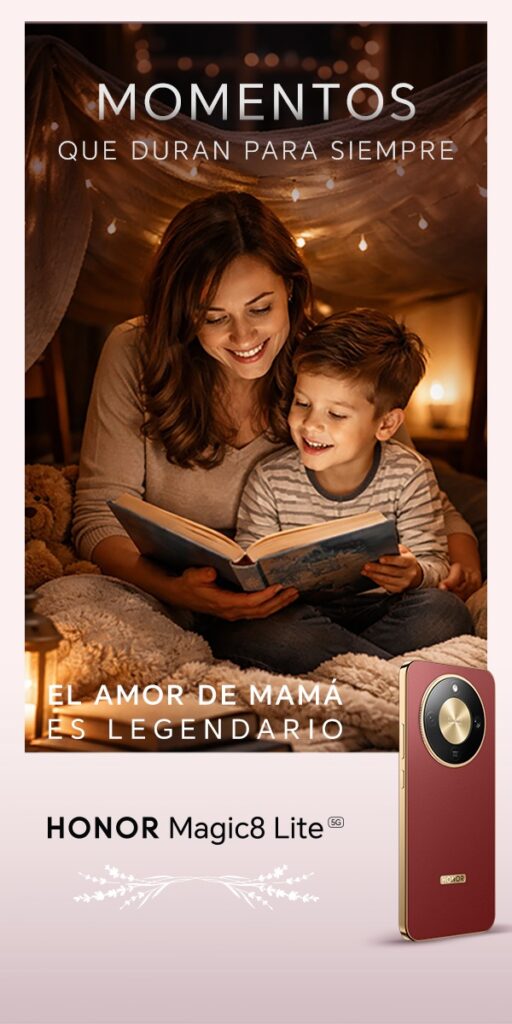 Haz que mamá vea su mundo acompañada de un  HONOR Magic8 Lite