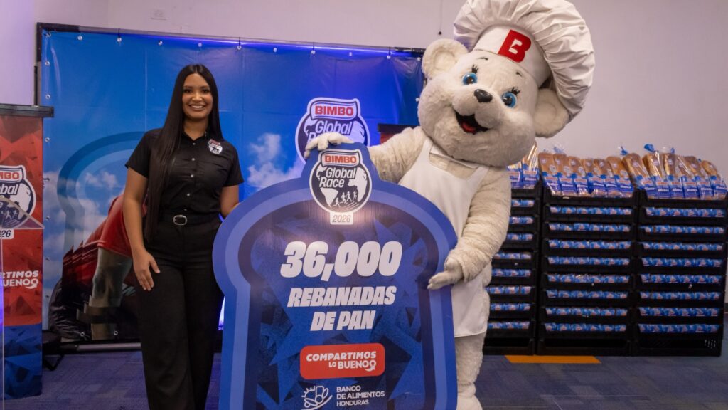 Bimbo transforma cada paso en alimento y dona más de 36 mil rebanadas de pan al  Banco de Alimentos de Honduras 