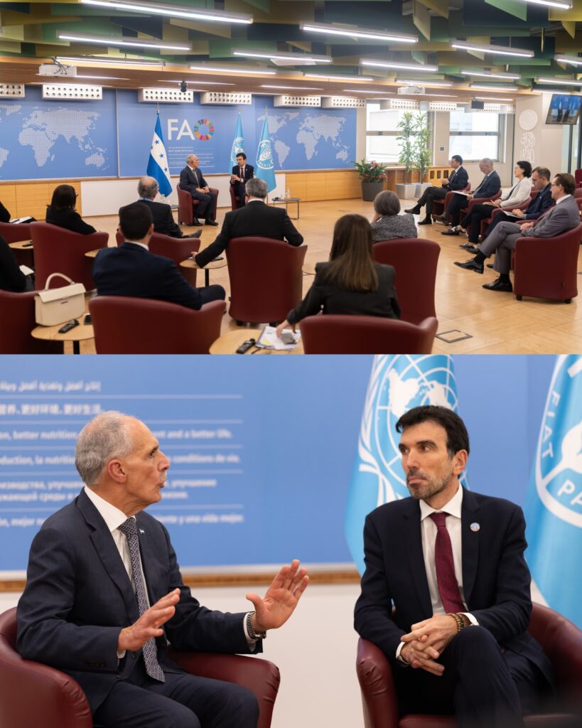 Presidente Asfura busca fortalecer la seguridad alimentaria en Honduras con apoyo de la FAO
